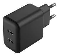 2GO Ladegerät 45W 2-Port 2x USB-C schwarz