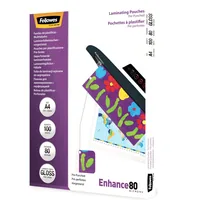 FELLOWES Laminierfolien Enhance 80g A4 5452502 gelocht 100 Stück