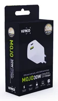 Verico Ladegerät MOJO GaN 30W PD, 2-Port USB-A USB-C WH retail