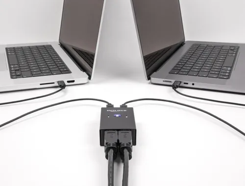 DELOCK USB 2.0 Switch für 2 PC an 4 Geräten