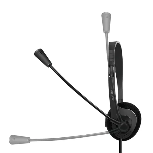 LogiLink HS0054 headphones/headset Wired Head-band Office/Call center Black