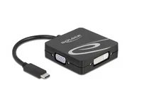 Delock USB Type-C™ Adapter für einen VGA, DVI, HDMI oder DisplayPort Monitor