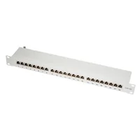 Logilink 19"" Cat.6A Patchpanel, 24-port, grau