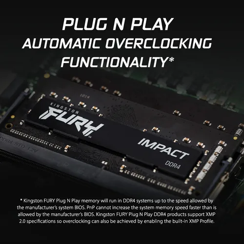 SO KINGSTON 16GB 3200MHz DDR4 CL20 SODIMM FURY Impact