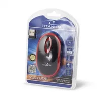 Titanum TM116E Wireless 3D mouse 2.4GHZ Black / Red