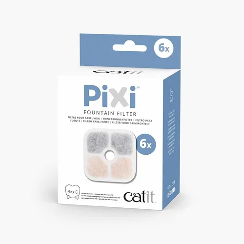 Catit Ersatzfilter zu Pixi, 6 Stück - Produkttyp: Ersatzfilter - Tierart: Katze - Detailfarbe: Weiss