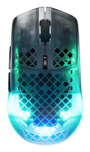 SteelSeries Gaming-Maus Aerox 3 WL Gen 2 - Shadow Gaming-Maus Wireless - Bedienungsseite: Rechtshänder - Maus Features: Scrollrad - Detailfarbe: Blau - Keine Angabe - Lila - Gewicht: 320 g - Schnittstelle: Bluetooth - Maximale Empfindlichkeit: 26000 dpi