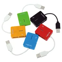 LogiLink UA0136 hub di interfaccia USB 2.0 Type-A 480 Mbit/s Blu
