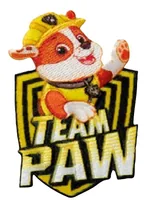 Mono-Quick Aufbügelbild Paw Patrol Rubble Team 1 Stück - Breite: 4.5 cm - Länge: 7.3 cm - Motiv: Paw Patrol - Anzahl Stück: 1 Stück