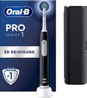 Oral-B Pro 1 Cross Action , Elektrische Zahnbürste (schwarz, mit Reiseetui)