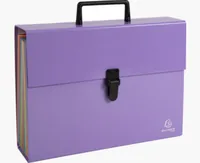 EXACOMPTA Fächermappe Aquarel A4 56765E mauve 18-teilig