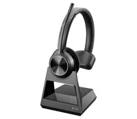 HP Poly Savi 7310 Office DECT 1880-1900 MHz Single Ear Headset Kopfhörer Kabellos Kopfband Büro/Callcenter Bluetooth Ladestation Schwarz