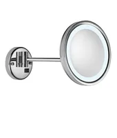 Valera Kosmetikspiegel Optima Light One Silber - Vergrösserung: 3 × - Detailfarbe: Silber - Form: Rund - Wandhalterung: Ja