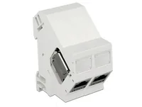 Delock Hutschienenhalter Keystone 180° gedreht - Typ: Halterung - Detailfarbe: Grau