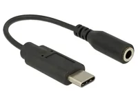 Delock USB 3.1 Adapter Audio USB-C Stecker - 3.5 mm Klinke - Detailfarbe: Schwarz - USB Standard: 2.0 (480 Mbps) - Winkelstecker: Nein - Steckertyp Seite B: 3.5 mm Klinke - Besondere Eigenschaften: Keine - Steckertyp Seite A: USB-C Stecker