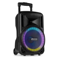 Fenton Lautsprecher FT10 lED MK2 - Bestückung: 1x 1 - 1x 10 - Eigenschaften: Akkubetrieb - Bluetooth Audio Streaming - Integrierter Lichteffekt - Mikrofoneingang - Bauweise: Multifunktionsbox - Lautsprecher Kategorie: Aktiv