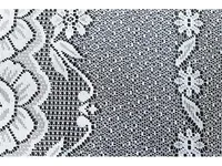Hubatka Tagvorhang Schwalbenschwanz 45 cm x 90 cm, Weiss - Breite: 45 cm - Höhe: 90 cm - Eigenschaften: Keine Eigenschaft - Zertifikate: Keine Zertifizierung - Motiv: Blume - Detailfarbe: Weiss