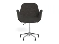 AC Design Drehstuhl Beth, Dunkelgrau - Produkttyp: Bürostuhl - Material Bezug: Polyester - Armlehnen: Ja - Material Fuss: Metall - Rückenart: Polsterrücken - Rollenart: Hartbodenrollen