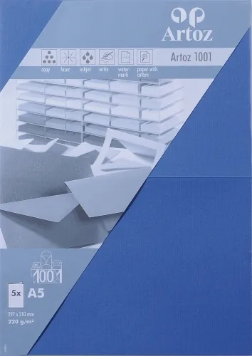 Artoz 10739226-427 printing paper A5 (148x210 mm) 5 sheets Blue
