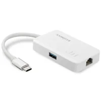 Edimax USB-C Hub auf 3 Port USB 3.0 + Gigabit Ethernet Anschluss