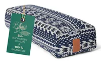 DoYourYoga Yoga-Bolster Paravati Weiss/Blau - Zubehörtyp: Kissen - Produktkategorie: Sonstiges - Eigenschaften: Keine Eigenschaft - Farbe: Weiss - Blau