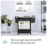 HP Designjet T830 24-in Multifunction Printer Großformatdrucker WLAN Tintenstrahl Farbe 2400 x 1200 DPI 610 x 1897 mm Ethernet/LAN