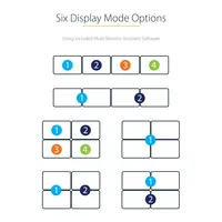 StarTech.com USB-C auf 4x HDMI Adapter - Externe Video- und Grafikkarte - USB Type-C auf Quad HDMI Display Adapter Dongle - 1080p 60Hz - Multi Monitor Splitter - Windows (USBC2HD4)