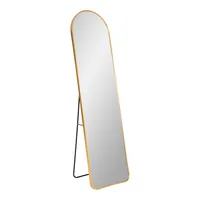House Nordic Spiegel Madrid 40 x 150 cm, Gold - Tiefe: 3 cm - Breite: 40 cm - Höhe: 150 cm - Detailmaterial: Aluminium - Grundmaterial: Glas - Metall