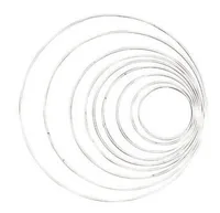 Glorex Metallring 10 cm 1 Stück, Weiss - Kranz Art: Metallring
