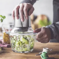Gastroback Design Mini Chopper Plus 0.6 L 400 W Stainless steel, Transparent
