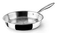 Ibili Bratpfanne Triply Natural 22 cm 22 cm - Material: Metall - Pfannentyp: Bratpfanne - Kompatible Kochfelder: Backofen - Elektro - Gas - Glaskeramik - Halogen - Induktion - Antihaftbeschichtung: Nein - Detailfarbe: Silber - Set: Nein