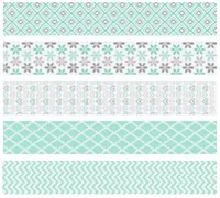 Heyda Washi Tape Pastell Mini Hellblau - Detailfarbe: Blau - Länge: 3 m - Set: Ja - Breite: 12 mm