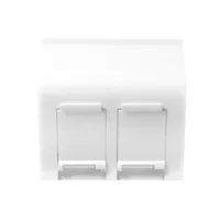 Logilink Modularer Einsatz 45 x 45 System, 2-Port 45, weiß