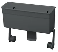 Eurotrail Papierrollen-Halter mit Saugnäpfen Grau - Farbe: Dunkelgrau - Zubehör zu: Wohnwagen/Van