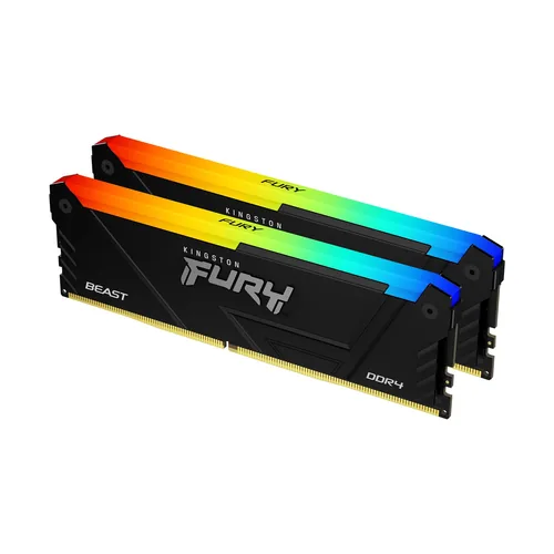 Kingston RAM FURY Beast RGB - 32 GB (2 x 16 GB Kit) - DDR4 3600 DIMM CL18