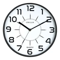 Unilux POP Quartz clock Round Black