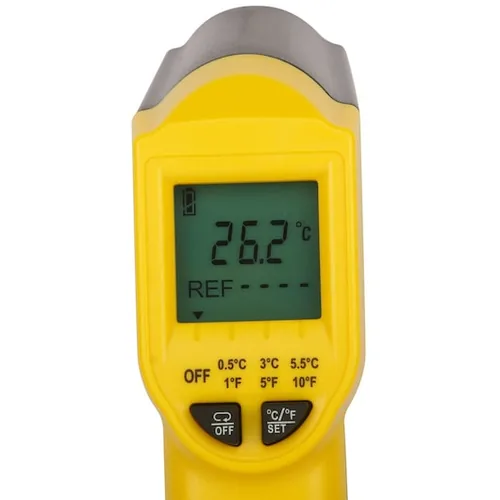 Stanley Infrarot-Messgerät STHT0-77365 - Anwendungsbereich: Bauwesen - Elektrotechnik - Temperaturmessung - Typ: Infrarot-Messgerät - Detailfarbe: Gelb - Schwarz