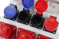 Schönenberger Baustromverteiler Wandstromverteiler 32A IP44/IP55 - Detailfarbe: Grau - Anschlusskabel: Keine Angaben - Steckertyp Ausgang: CEE 16-5 - CEE 32-5 - T23 - T25 - Material: Kunststoff - Steckdosenanzahl: 6 - Ausstattung: Steckdose T23 - Steckdos