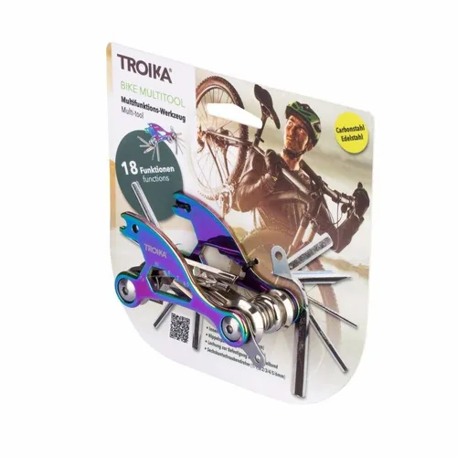 TROIKA BTL15/MC Multi-Tool-Zange Taschengröße 18 Werkzeug Mehrfarbig