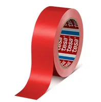 tesa Verpackungsband Premium 19 mm x 66 m, Rot - Breite: 19 mm - Länge: 66 m - Verpackungseinheit: 1 Stück - Detailfarbe: Rot - Klebehaftung: Hoch - Art: Verpackungsband