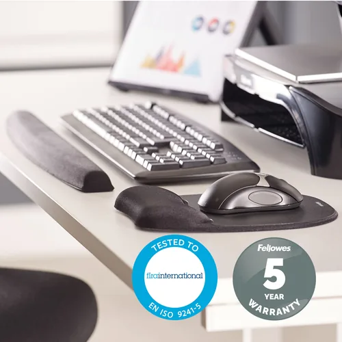 Fellowes Mauspad-Handgelenkauflage Memory Foam 20,16x23,50cm