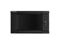 Lanberg wall mounted 19"" rack cabinet 6U 600x450 black wf01-6406-10b