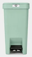 Brabantia Recyclingbehälter StepUp 10 l, Grün - Material: Recycling Kunststoff - Fassungsvermögen: 10 l - Anzahl Behälter: 1 - Detailfarbe: Grün - Form: Eckig