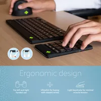 R-GO NUMPAD BREAK ERGONOMIC NUMERIC WIRELESS KEYPAD BLACK