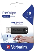 Verbatim PinStripe unità flash USB 16 GB USB tipo A 3.2 Gen 1 (3.1 Gen 1) Nero