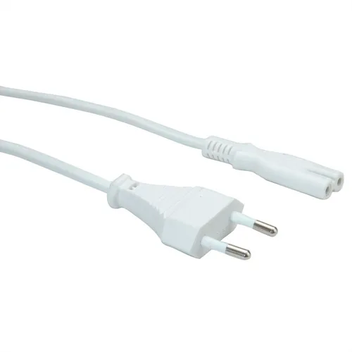 VALUE Netzkabel White 19.99.2095 Euro-Flach auf C7 Buchse 1.8m