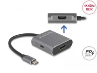DeLOCK USB Type-C Splitter (DP Alt Mode) to 2 x HDMI MST with USB Type-C PD