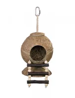 Nobby Kokosnuss-Haus mit Leiter, 31 x 11.5 cm - Nagetierart: alle Kleinnagetiere - Material: Holz - Tierart: Vogel - Nager