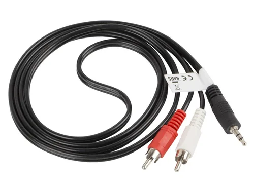 LANBERG Minijack 3.5mmM 3 PIN->2x RCACINCHM Kabel 1,5m