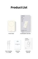 Ugreen 25208 power bank 10000 mAh Wireless charging Beige